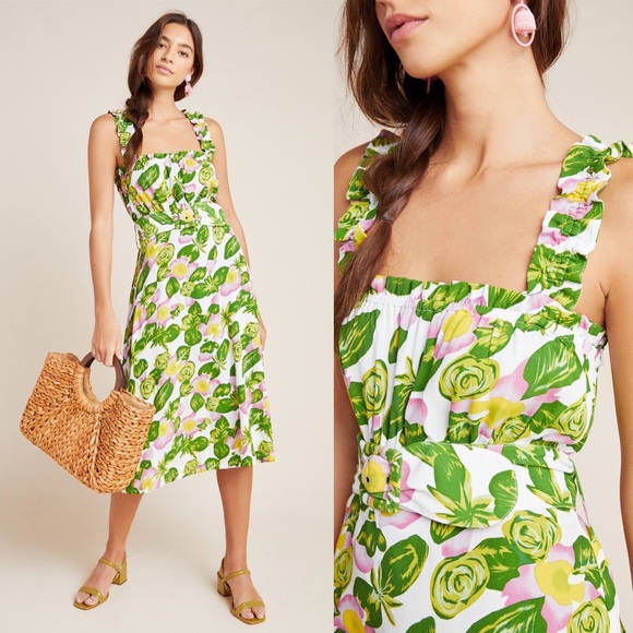 Faithfull the Brand Mae Belted Midi Dress - Picture 6 of 7